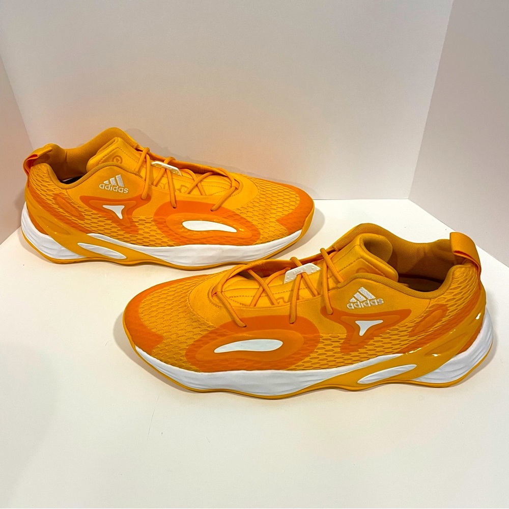 Adidas Shoes Exhibit A Basketball Sneakers Low Top Yellow GW7938 Men’s Size 17